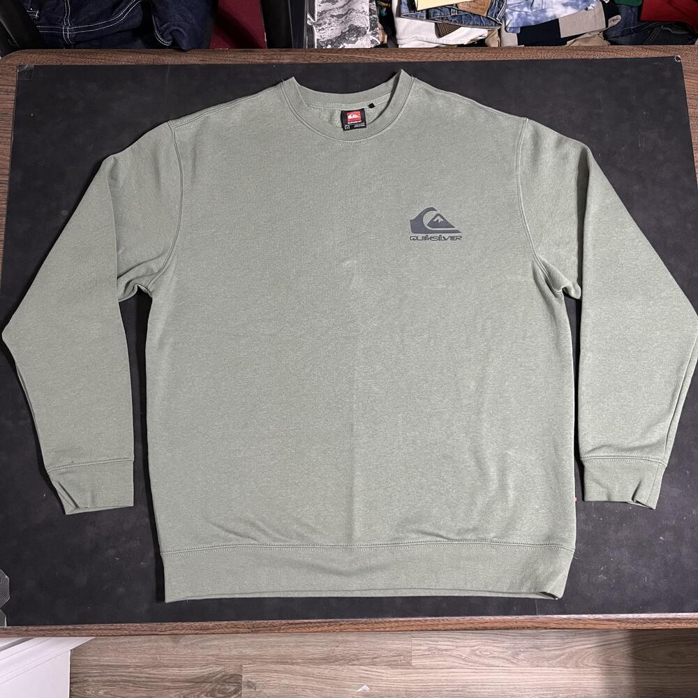Quiksilver Sweatshirt Billabong Vintage Crewneck Pullover Surf Fleece Logo Beach